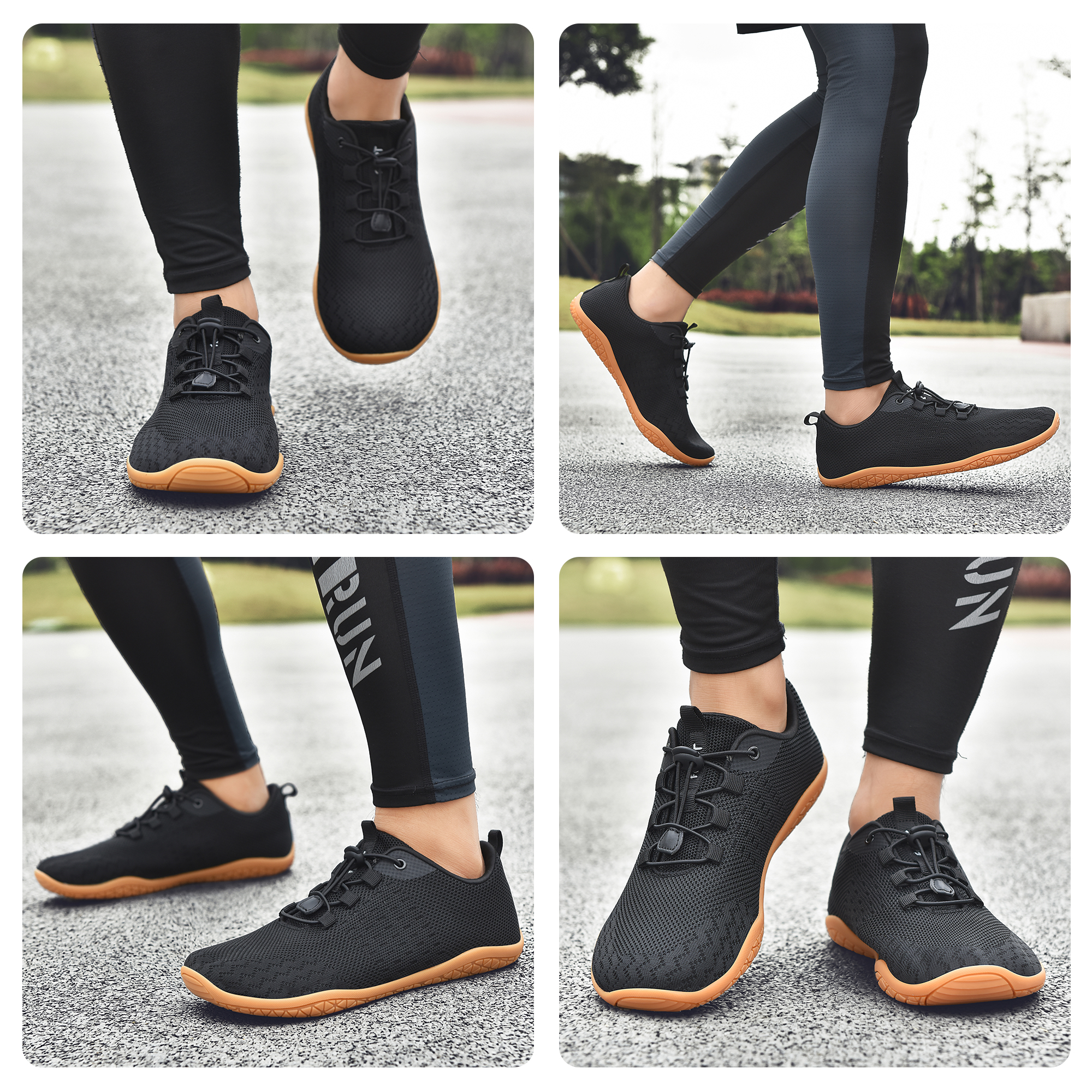 Geweo Barfußschuhe Herren Damen Sommer Bequeme Barfuss Schuhe mit Breite Zehenbox für Sport Fitness Gym Schuhe Leicht Atmungsaktiv Turnschuhe Zero-Drop Gum Sohle Barefoot Sneaker Unisex - Image 6